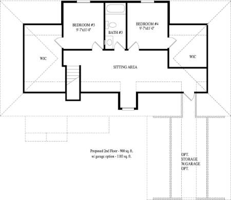 Currituk Modular Home Floor Plan Second Floor